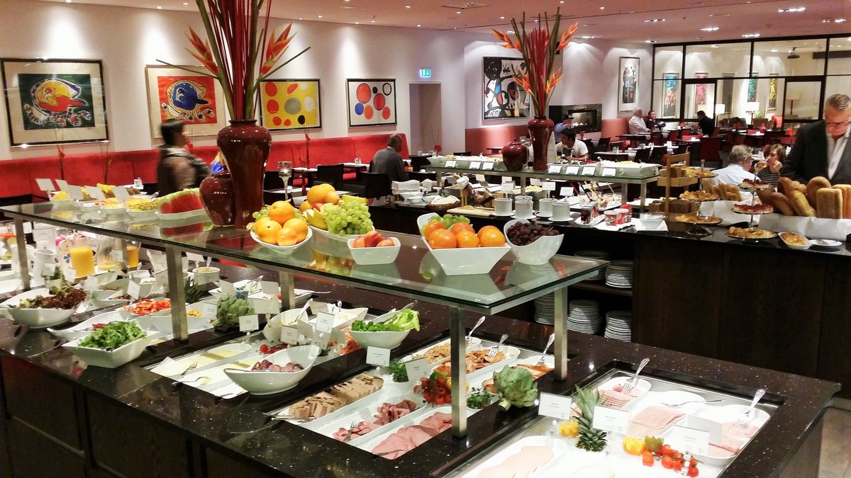 Morgenmadsbuffet på et hotel